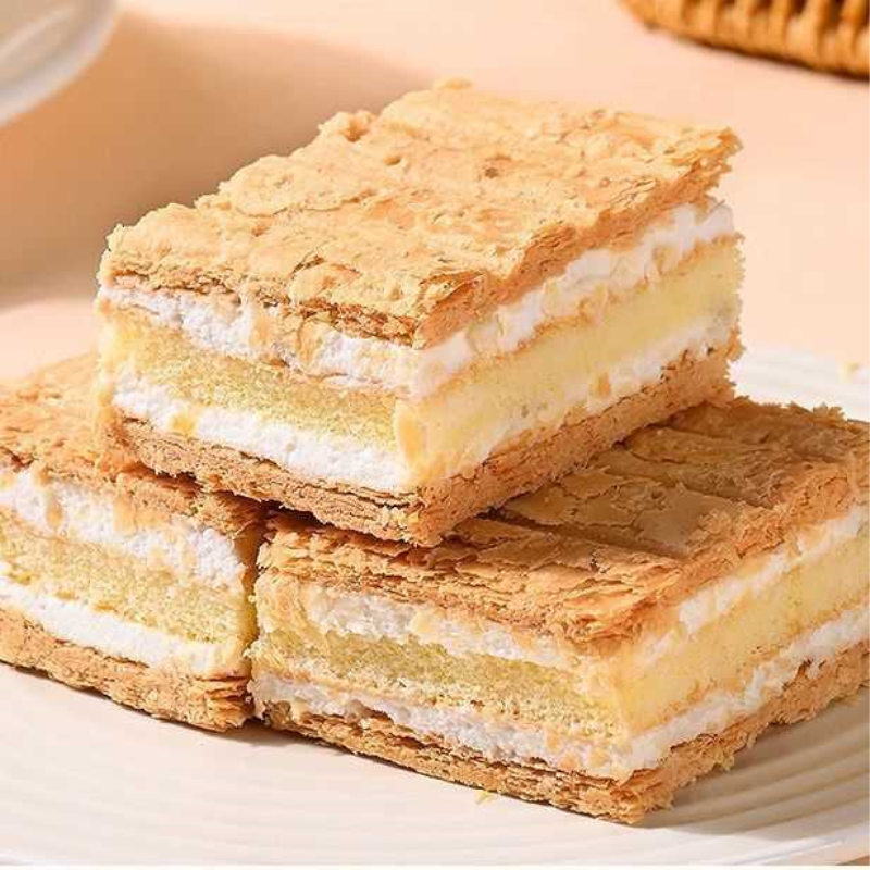 好品质边角料】酥脆奶油拿破仑蛋糕夹心蛋糕酥脆千层代餐面包零食