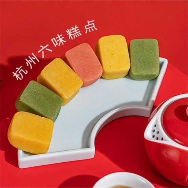 浙江杭州特产茶酥西湖酥传统中式茶点名点茶糕桂花酥礼盒糕点