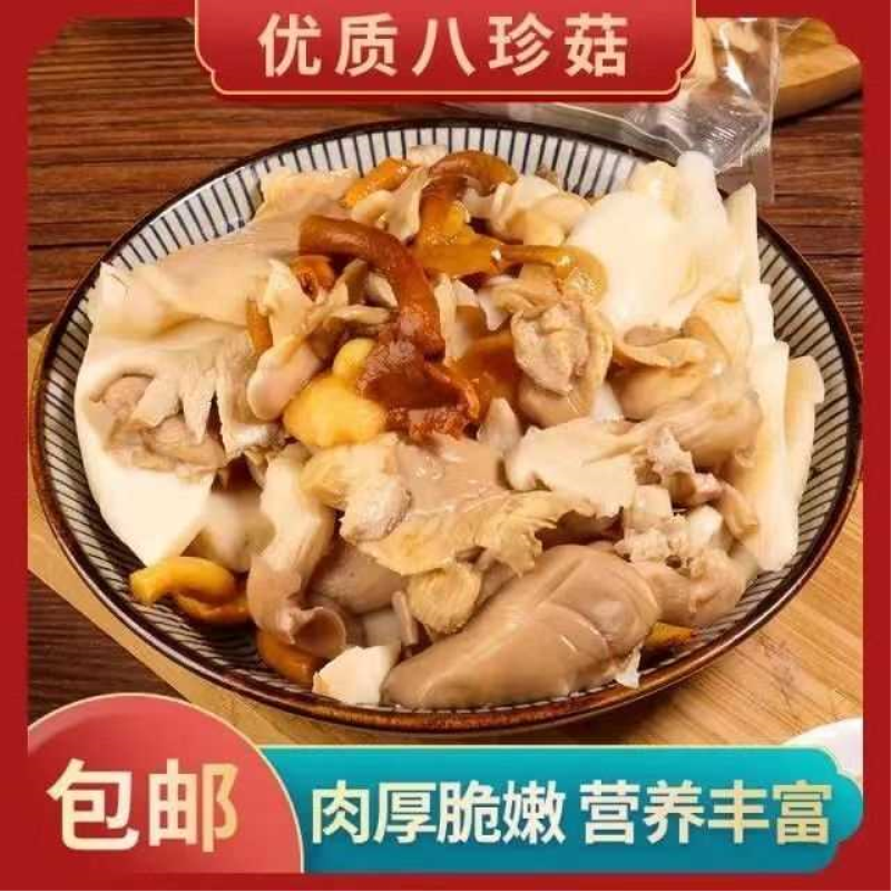 东北杂蘑蘑菇1000克清水袋装煲汤新鲜腌制滑子菇农家杂菌