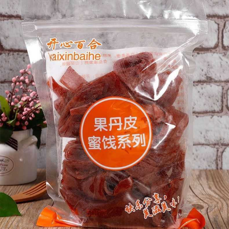 山楂卷果丹皮边角料山楂条批发蜜饯果脯小时候零食边角料酸甜官方