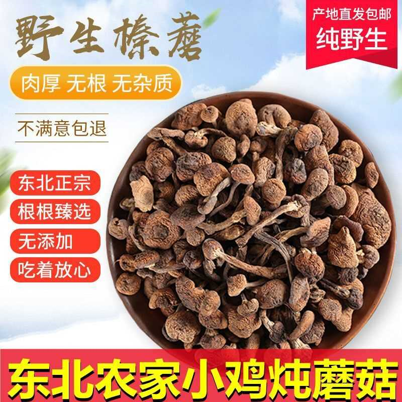 东北榛蘑野生干货小鸡炖蘑菇批发长白山土特产榛蘑丁正宗新货包邮