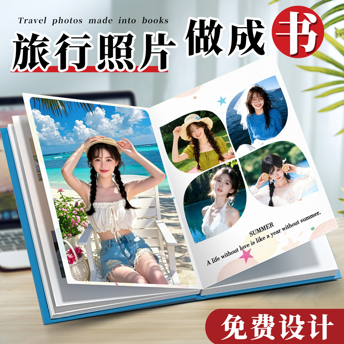 把美好旅拍做成一本照片书纪念册图片