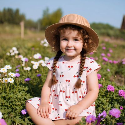 纯棉女宝宝裙子韩版儿童樱桃衣服甜美连衣裙爆款ins夏季婴童装