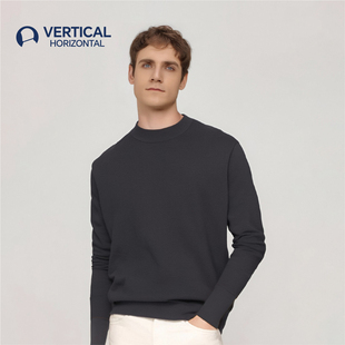 VHsnow 长款 100%羊毛衫 休闲简约时尚 圆领上衣2505 春秋款