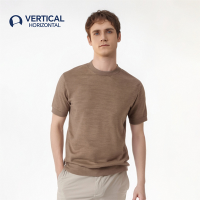 冰雪纵横休闲短袖100%羊毛