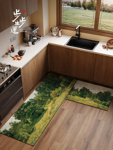 厨房 树地垫 防滑 防油 可洗地 采购产品新 可擦 中国风格