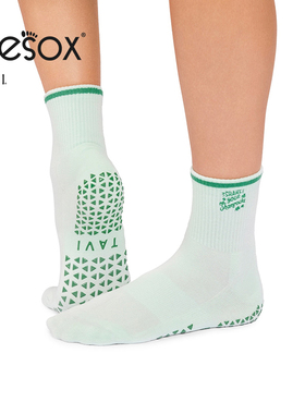 toesox tavi联名款中帮瑜伽袜运动袜防滑室内健身普拉提女子Aria
