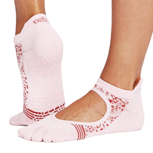 toesox瑜伽袜 专业五指袜防滑普拉提舞蹈袜带防滑颗粒Bellarina