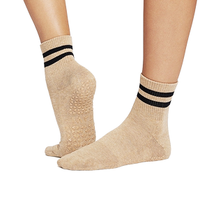toesox tavi联名款中帮季瑜伽运动袜防滑室内健身普拉提女子Aria