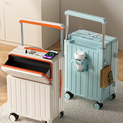 行李箱宽拉杆男女前开口