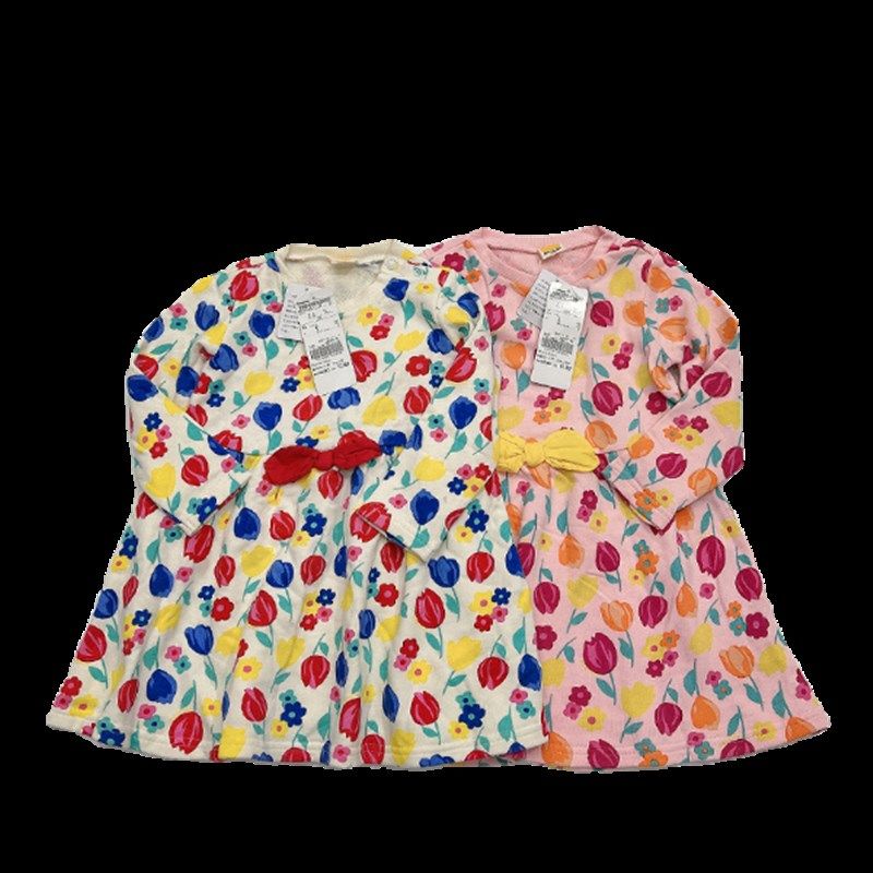 强货新款日单潮品mouj 家女童春款纯棉长袖连衣裙彩虹色 80-130G1,童装/婴儿装/亲子装,连衣裙,淘宝优惠券,粉丝福利购,淘宝优惠卷