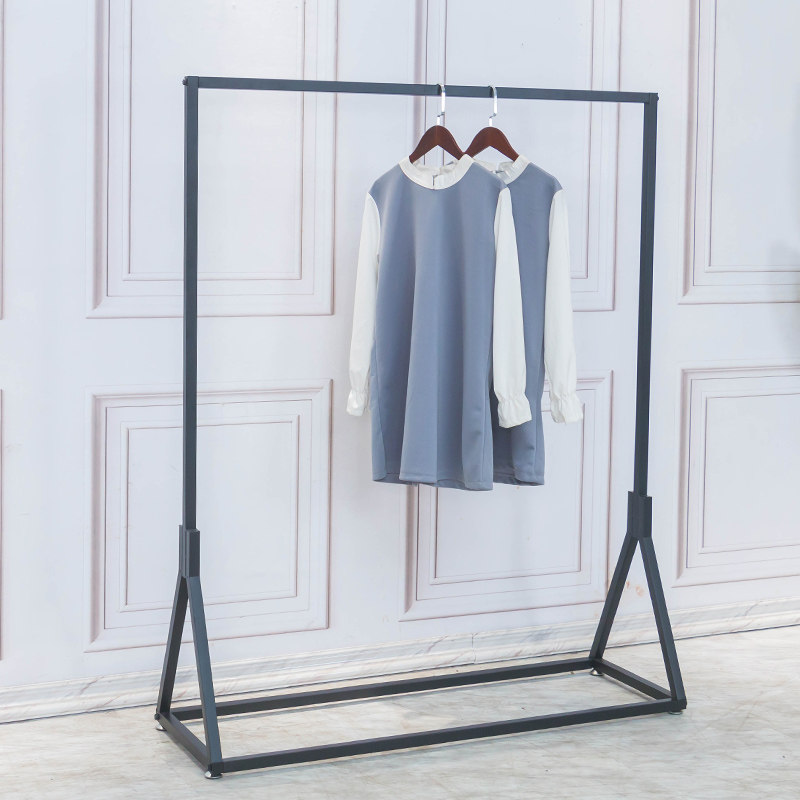 服装店货架展示架女装店侧挂衣架商场专用童装落地架白色龙门陈列