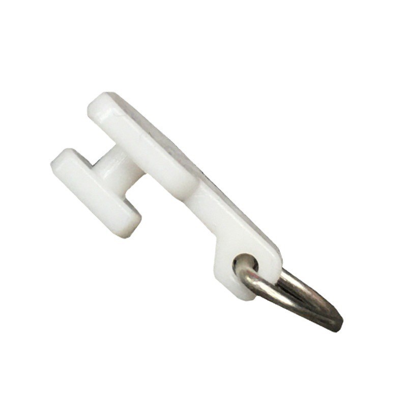 窗帘侧轨道滑轮 不锈钢挂钩轮 静音复合轨轮子 免打孔轨道滑轮