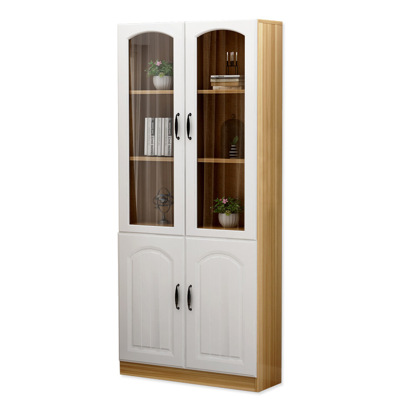 书柜一体靠墙窄柜带门家用玻璃书橱资料柜档案储物柜办公室文件柜,住宅家具,单个书柜,淘宝优惠券,粉丝福利购,淘宝优惠卷