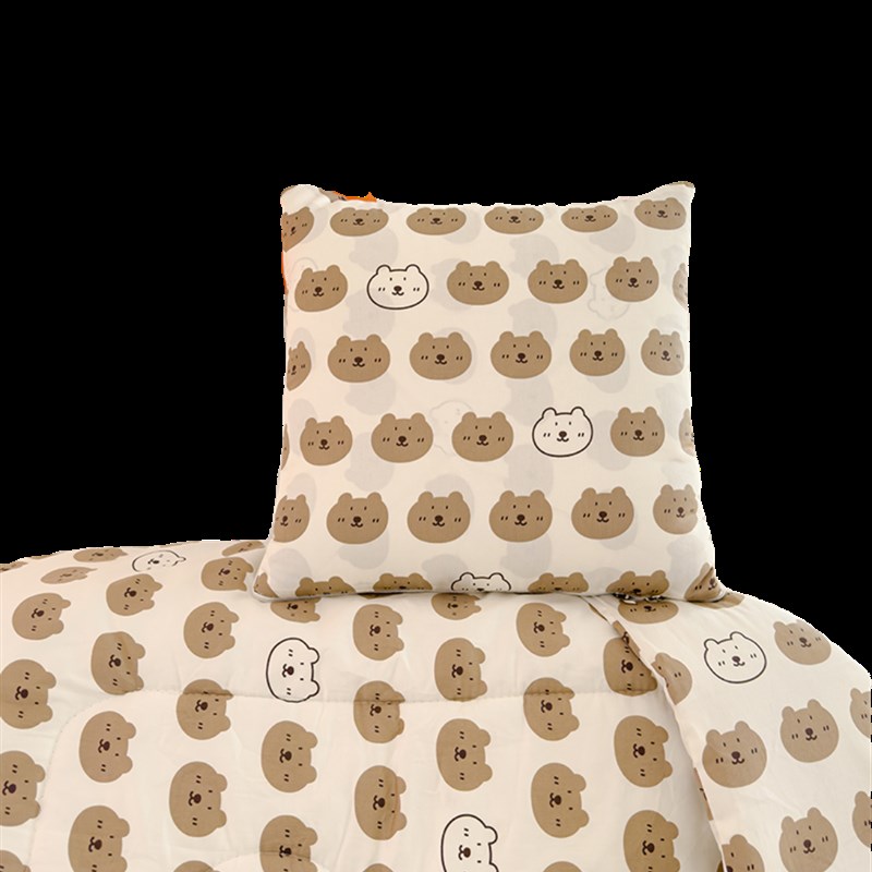 全棉抱枕被子两用卡通车载办公室午睡儿童抱枕被子纯棉毛毯二合一