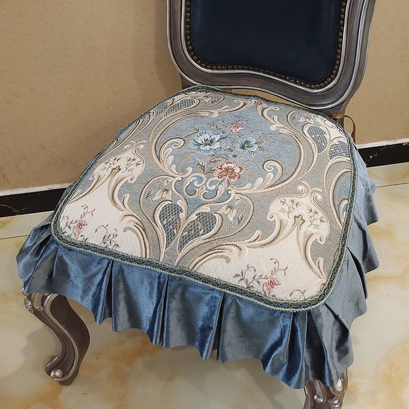 欧式餐椅垫坐垫防滑套罩布艺四季通用餐桌椅套套装家用椅子套座垫