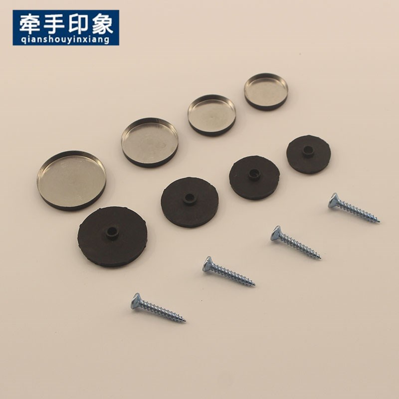 哑黑色不锈钢玻璃装饰钉亚克力瓷砖固定广告钉螺丝帽扣盖塑钢镜钉