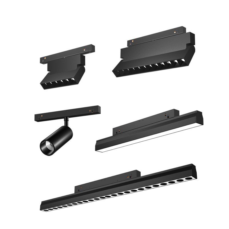 焦距照明磁吸轨道灯智能调光调色嵌入式导轨线条灯全套客厅无主灯