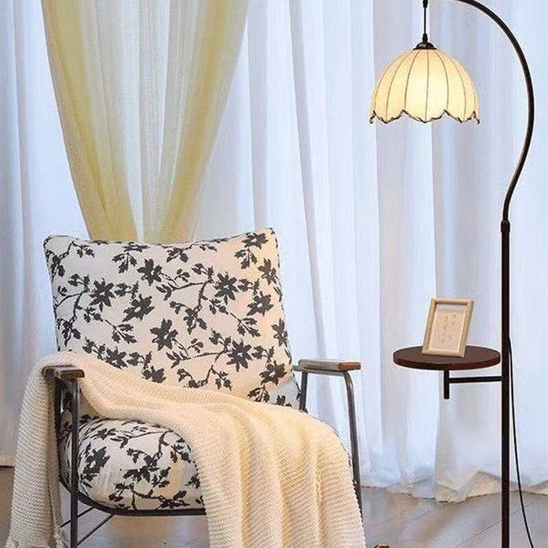 全光谱落地灯法式覆古客厅沙发侧咖啡桌储物集成卧室书房装饰钓鱼