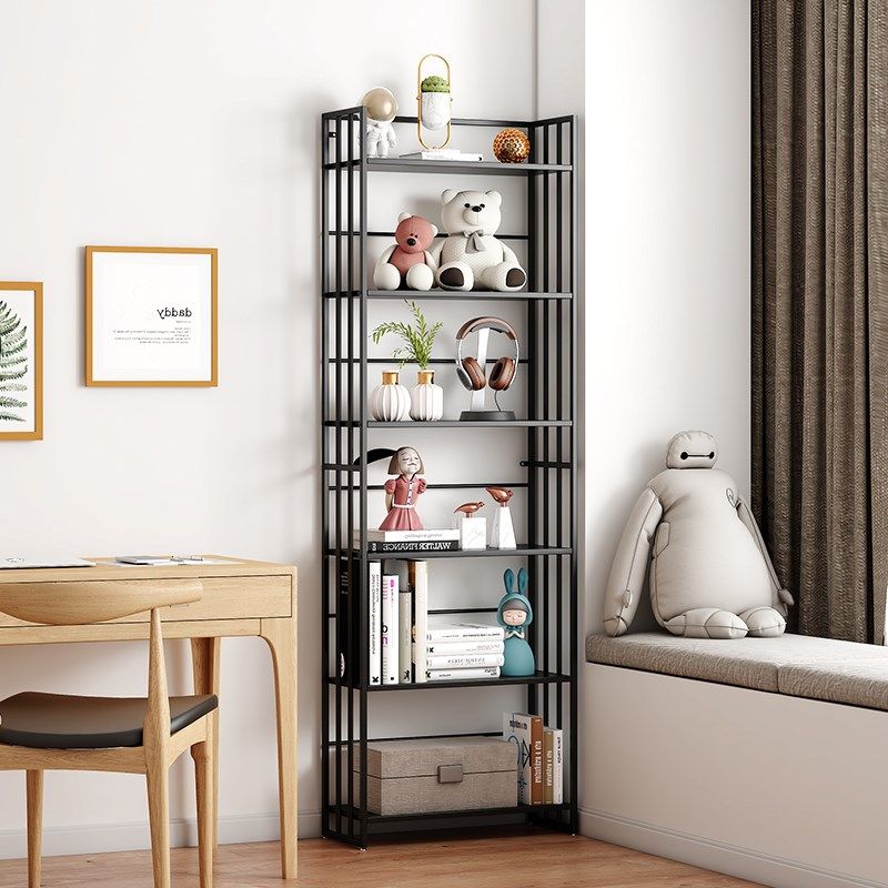 云仲森铁艺书架置物架落地书柜儿童多层收纳架客厅简易飘窗置物架,住宅家具,书架,淘宝优惠券,粉丝福利购,淘宝优惠卷