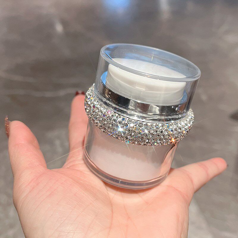 镶钻真空面霜分装瓶按压式膏状小样护肤化妆品便携旅行高级空瓶子
