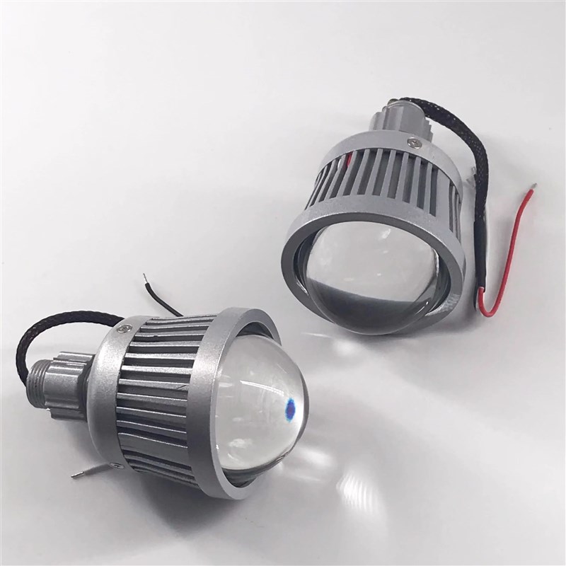 汽车LED远光灯透镜激光炮灯12v24伏网红远光炮大刚炮射灯激光雾灯
