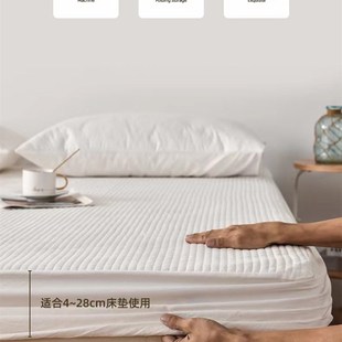 让床更整洁出口韩国品质纯棉加棉绗缝加厚床笠床垫保护套可贴身用