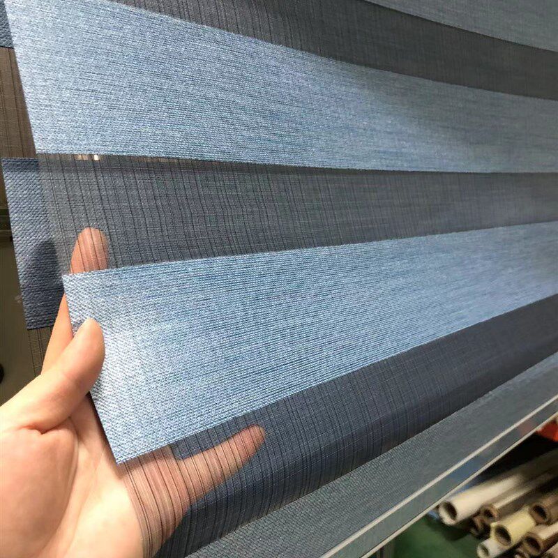 G91防水遮光柔纱帘加厚面料厨房阳台百叶卷书房窗帘卫生间免打孔