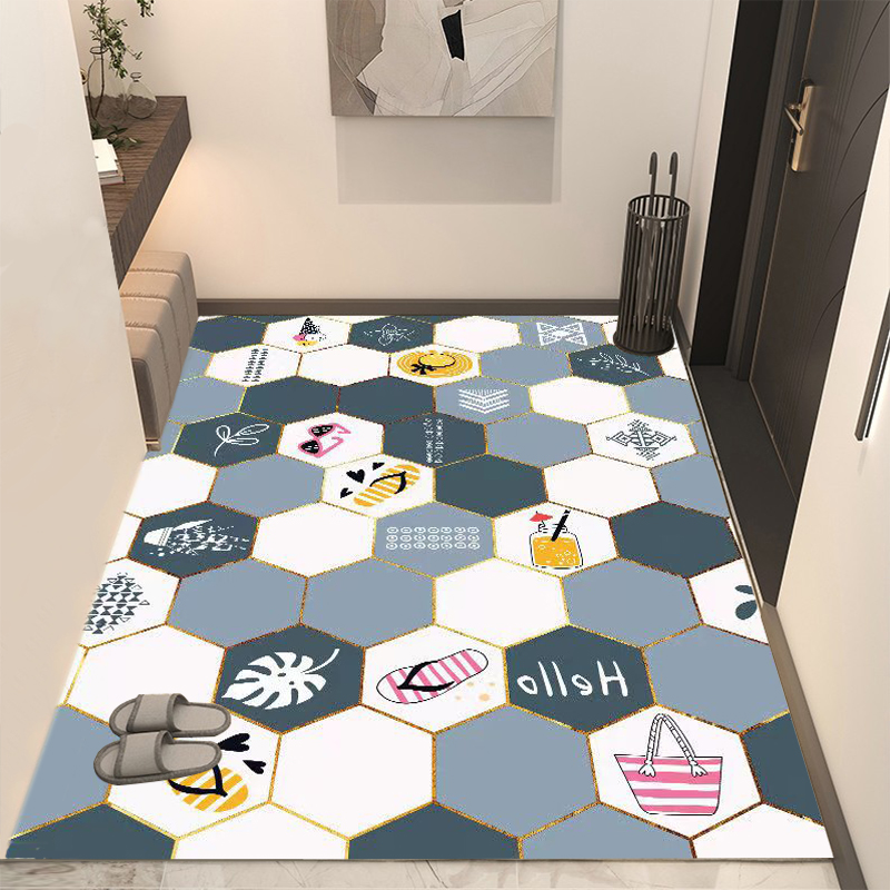 入户门地垫进门门口门垫脚垫PVC可擦免洗家用进户防滑地毯可裁剪