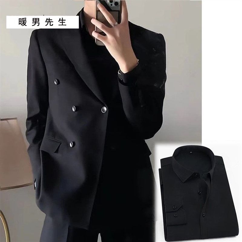 西服套装男高级感正装2024新款休闲商务dk男生制服毕业礼服大学生