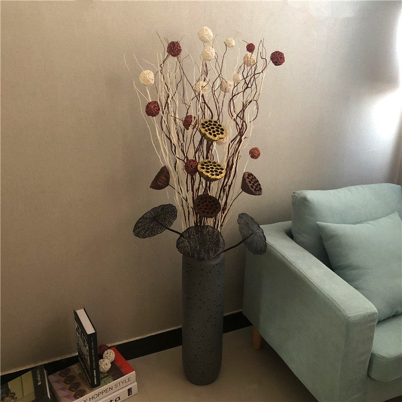 龙柳曲柳干枝天然树枝装饰 客厅落地玄关大花瓶高枝装饰花干花