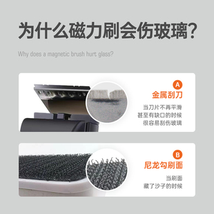 花小鱼鱼缸磁力刷鱼缸刷玻璃擦缸器强磁迷你小型清洁除藻工具神器