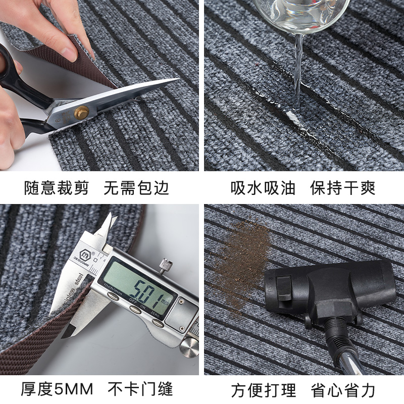 进门地毯大面积商用地垫办公室整铺脚垫房间卧室走廊垫子吸水防滑