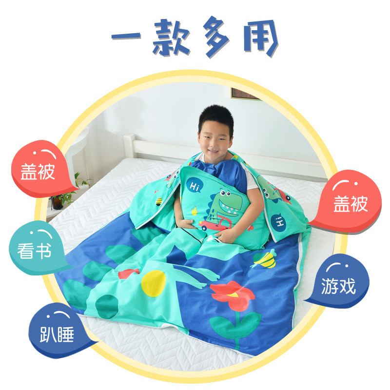儿童睡袋防踢被四季通用中大童大人秋冬款加厚冬季小学生防踢被子