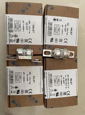 BUSSMANN熔断器 63LET 50LET 100LET 63A陶瓷保险丝管BS88 160LET
