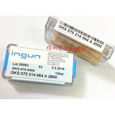 英钢INGUN探针GKS075214064A2000/2800 75MiL直上四爪头测试针
