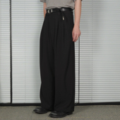 可调节腰口垂感西裤