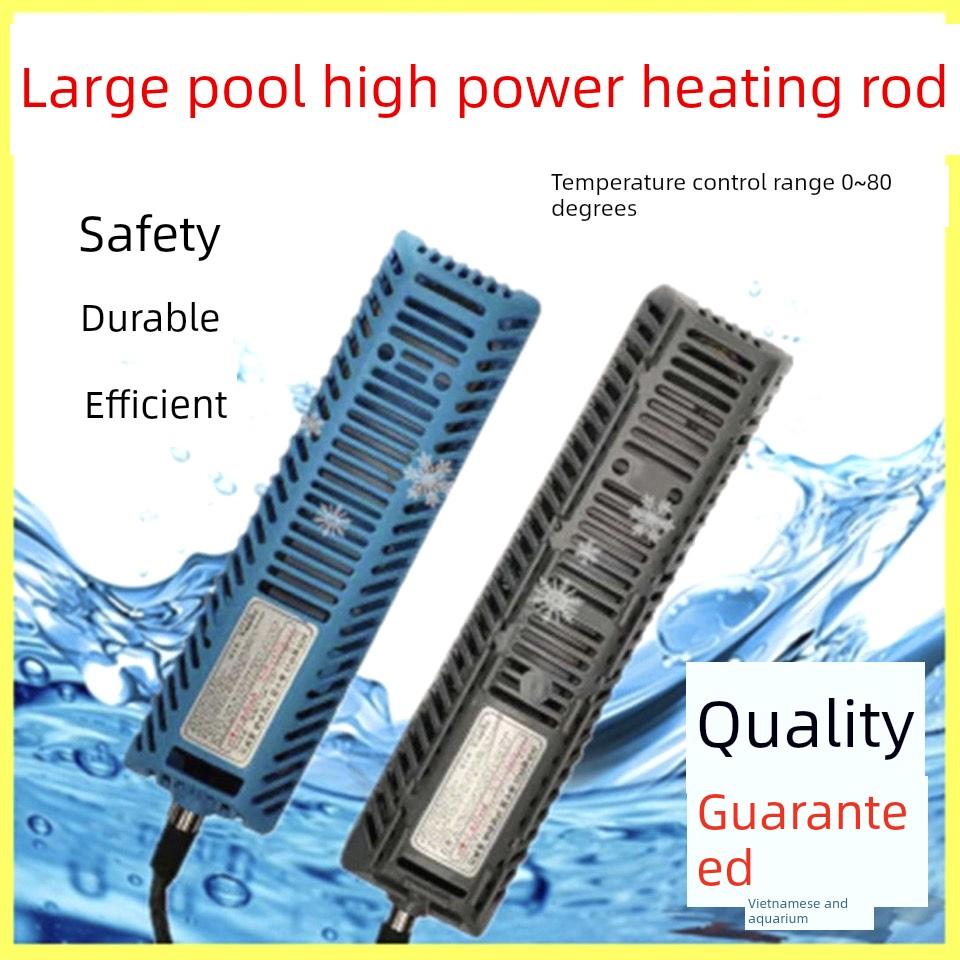 鱼池大功率恒温加热棒水产对虾养殖钛加热器2000w3000w带温控室外