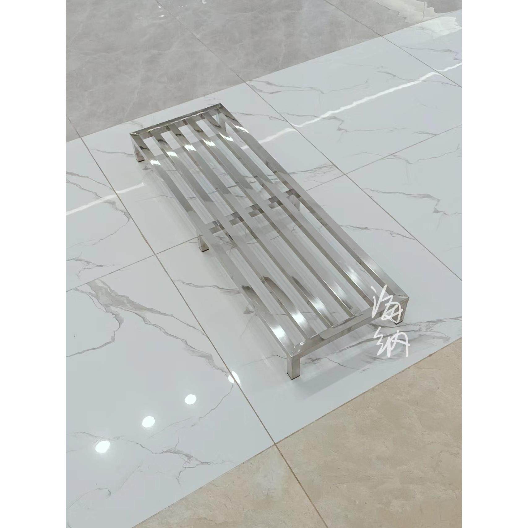 定制不锈钢花架托架底座阳台落地置物架底架金属承重支架增高架子