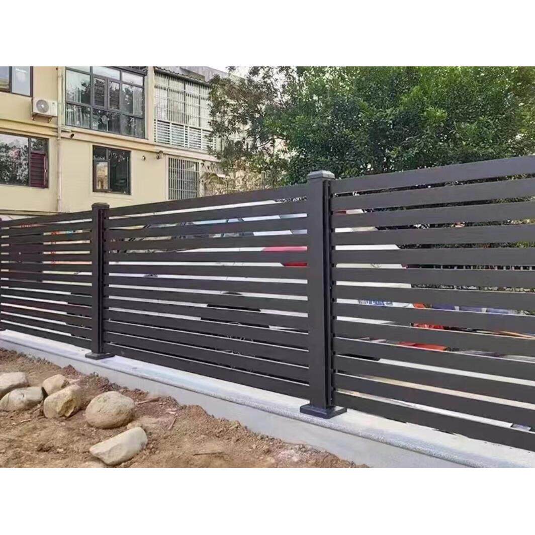 铝艺护栏铝合金围栏中式简约别墅围墙花园庭院铁栅栏室外阳台栏杆