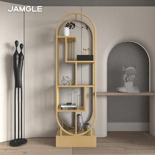 铁艺置物架北欧简约展示架创意落地书架客厅隔间办公室ins收纳层