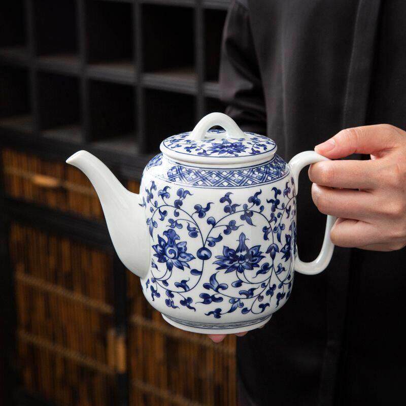 青花瓷茶壶泡茶陶瓷茶杯子喝茶过滤公道杯家用功夫茶具套装