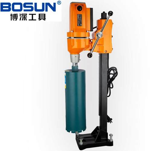 博深水钻机打孔手持式提大功率打混凝土水电钻台式水转机器无水封