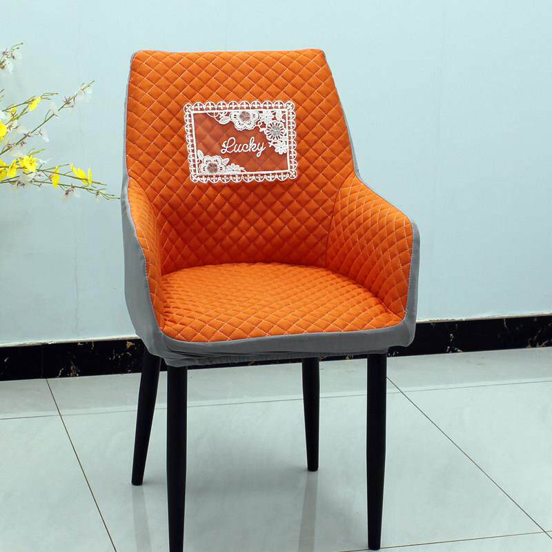 餐椅椅套家用简约现代饭厅轻奢餐桌椅子套罩真皮椅坐垫靠背椅座套