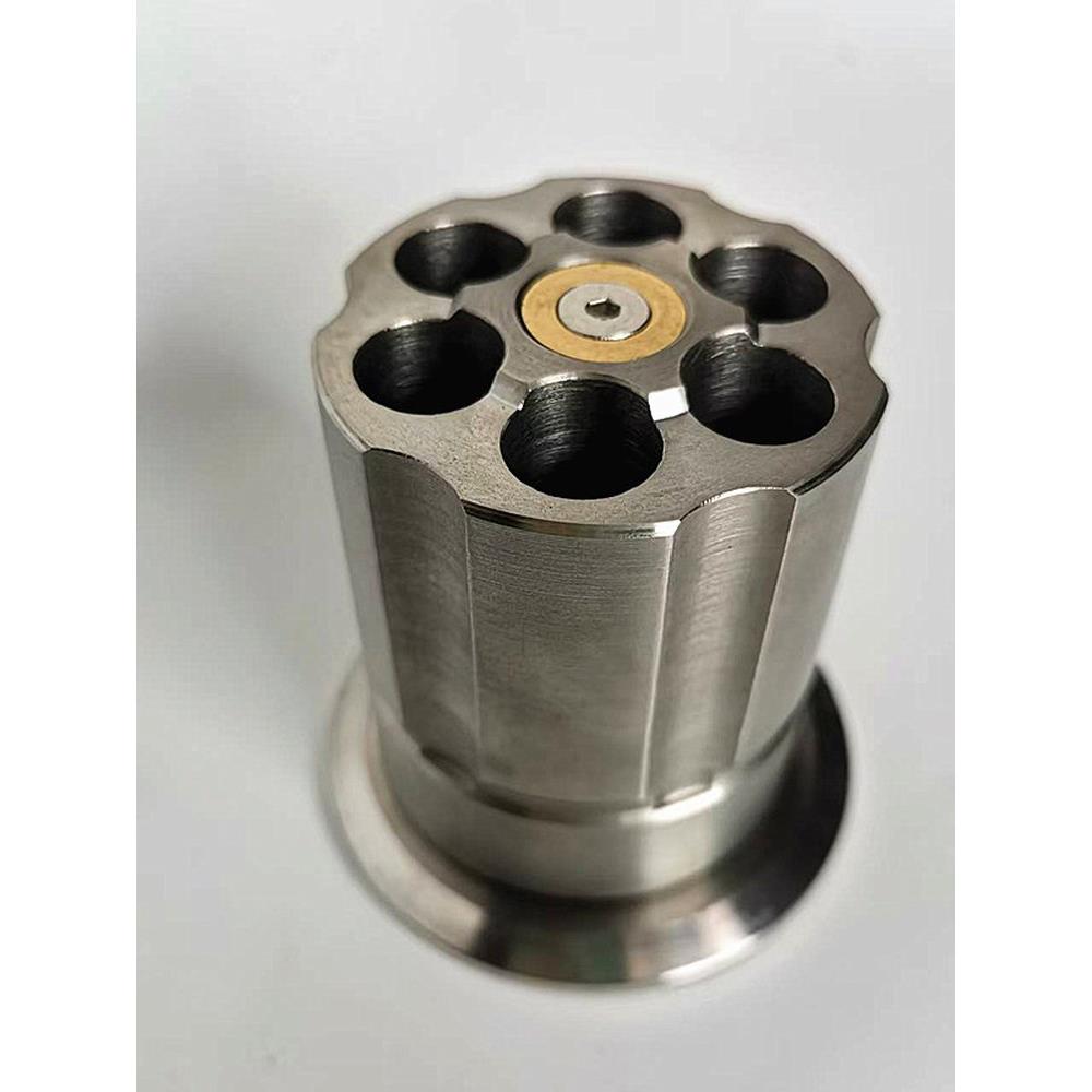 创意左轮笔筒304不锈钢全金属轴承旋转笔筒办公商务桌上摆件工艺