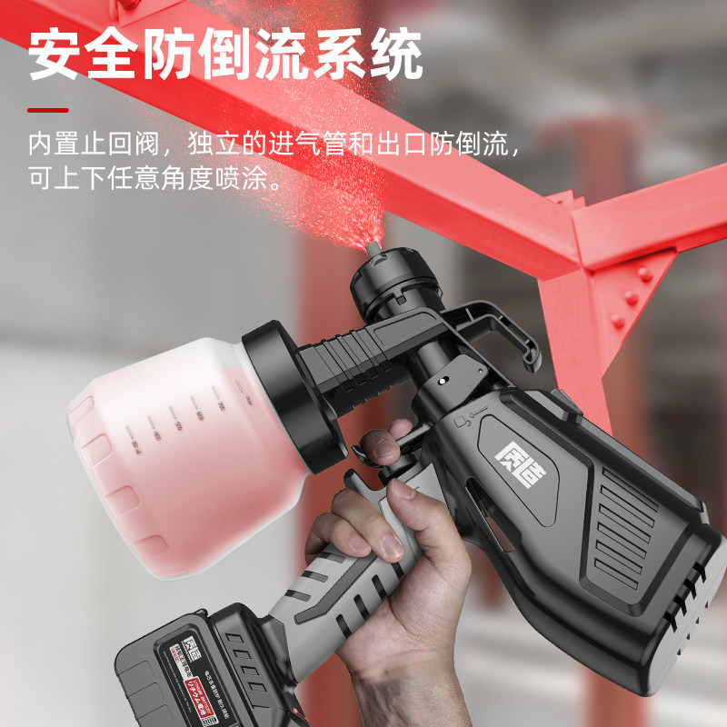 日本进口电动喷枪喷漆枪锂电乳胶油漆喷枪小型220v喷涂料机油喷壶