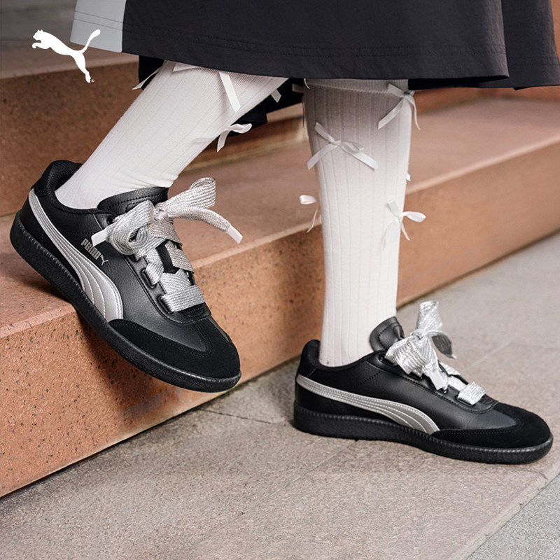 PUMA彪马休闲鞋多巴胺薄底T头鞋粉色宽鞋带女新款板鞋9-T 407608,运动鞋new,运动休闲鞋,淘宝优惠券,粉丝福利购,淘宝优惠卷