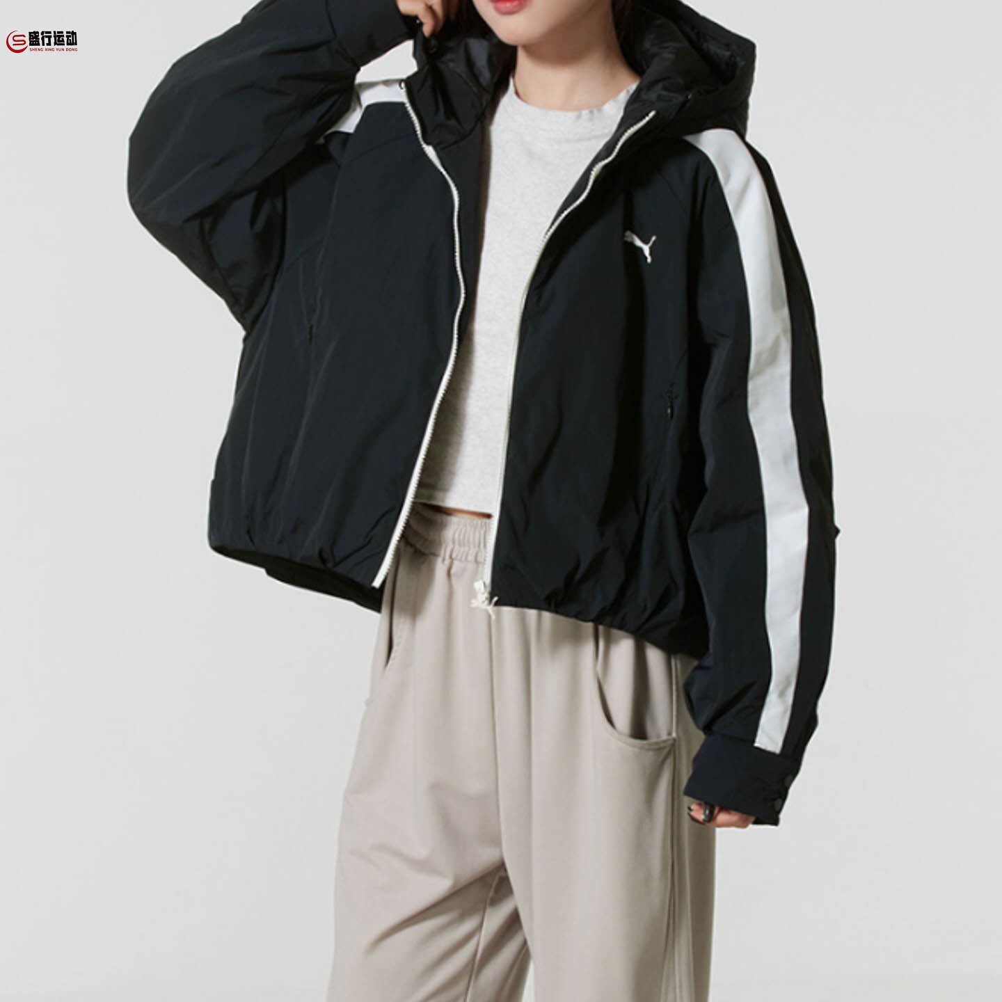PUMA彪马女装棉服外套25冬季新款运动服休闲保暖夹克 6374