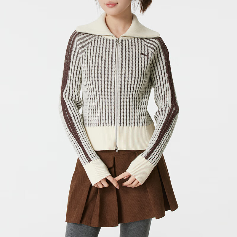 PUMA彪马女装2025新款冬季运动翻领夹克线衫休闲开衫外套 6