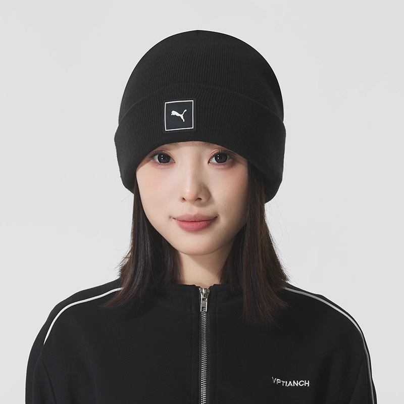 PUMA彪马运动帽冬季男女保暖复古休闲高顶针织帽毛线帽 026409-01,运动包/户外包/配件,运动帽,淘宝优惠券,粉丝福利购,淘宝优惠卷